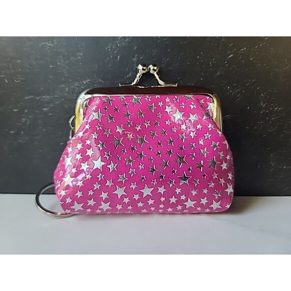 Pink And Silver Star Coin Purse - Picture 2 of 10